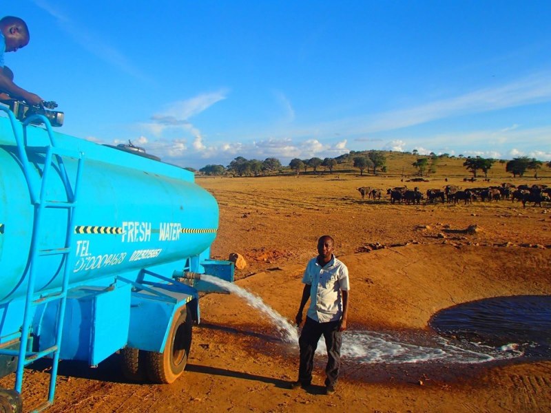 Житель Кении в одиночку спасает животных от засухи
