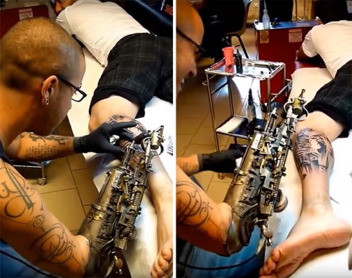 Когда работа - часть тебя: первый в мире протез, способный наносить тату