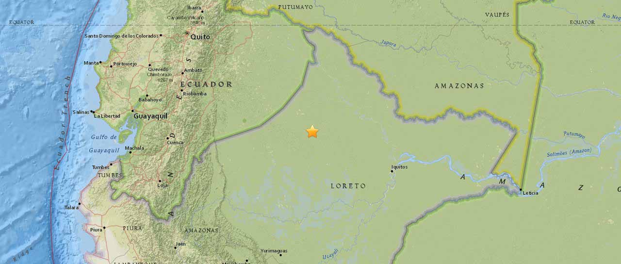 Землетрясение магнитудой 6.3 произошло в Эквадоре