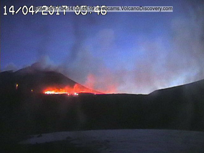 Новый эруптивный эпизод начался на вулкане Этна