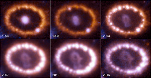 Тридцать лет наблюдений за сверхновой