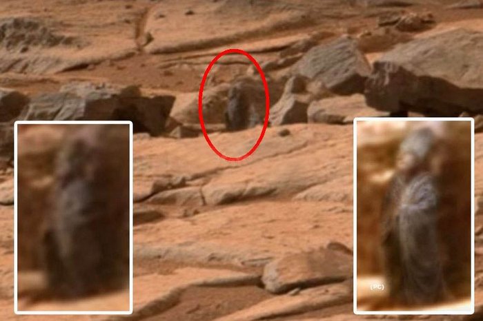 Виртуальный исследователь обнаружил на Марсе статую