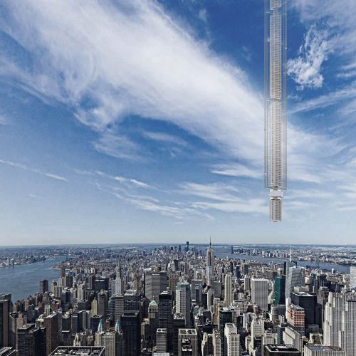 Башня, свисающая с неба- фантастический проект