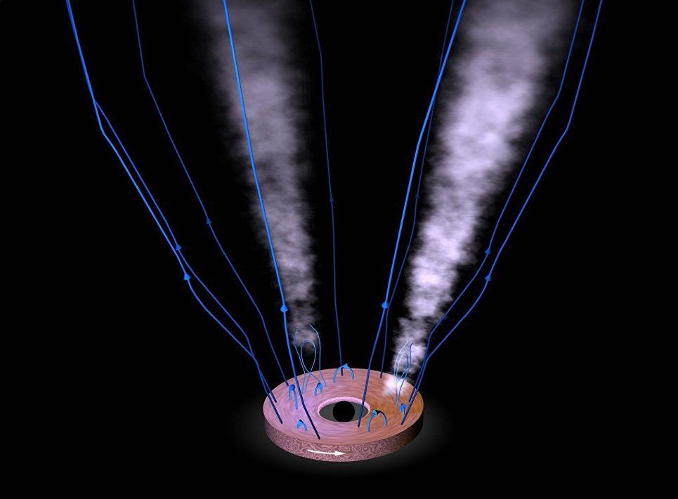Ученые рассказали, как выбросы черных дыр могли нарушить законы физики