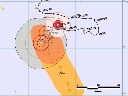 Тропический циклон «Донна» приближается к Вануату